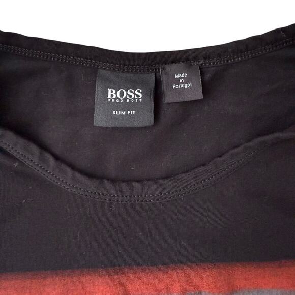BOSS by HUGO BOSS  Men’s Black Long Sleeve  Size Medium - Picture 2 of 8